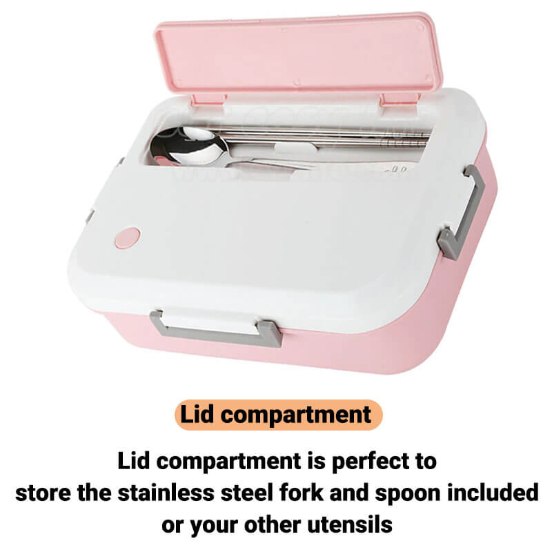 simple plastic lunch box for adults and kids with lid compartment