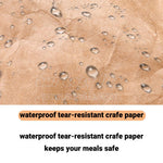 reusable insulated brown craft paper lunch bag keep lunch safe