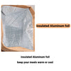 reusable insulated brown craft paper lunch bag keep lunch warm or cold