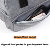 stylish insulated large women zippered lunch bag purse with front pocket