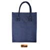 blue designer foldable insulated lunch bag purse for women to work