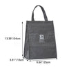 dimension of stylish large foldable lunch tote bag for women men to work