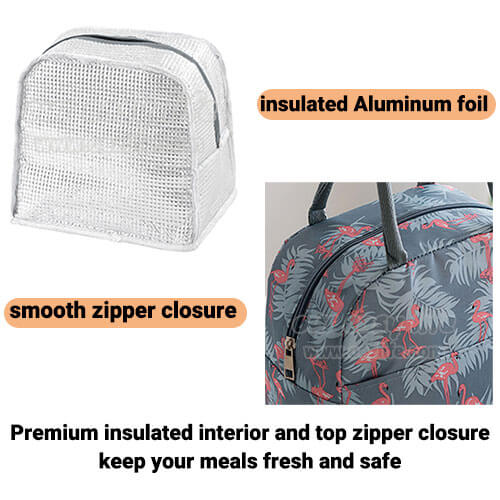 insulated cute lunch tote for women girls keep lunch warm or cold