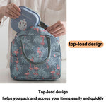 insulated cute lunch tote for women girls top load design