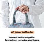 insulated cute lunch tote for women girls with soft dual handles
