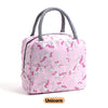 pink unicorn cute insulated lunch tote for women girls