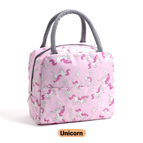 Insulated Lunch Bag Women Girls, Reusable Cute Tote Lunch Box For