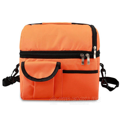8L Large Capacity Thermal Insulated Lunch Cooler Bags for Women and Men-color-orange