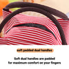 portable insulated lunch tote bag for women to work zipper with soft dual handles