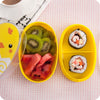 Cute Plastic Bento Lunch Boxes for Kids, Double Decker, 700ml