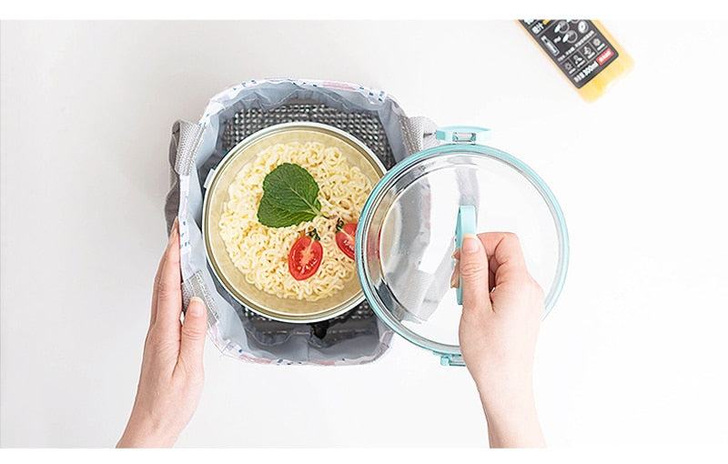 Portable Drawstring Closure Lunch Bag