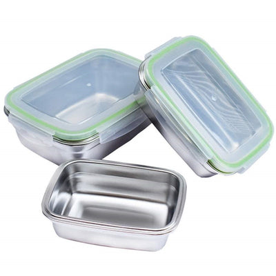 Stainless Steel Bento Lunch Boxes  for Adults and Kids, 4 Size