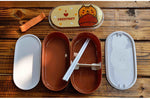Cute Plastic Bento Lunch Boxes for Kids, Double Decker, 600ml