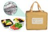 Cute Insulated Leather Lunch Tote Bag For Women, Girls