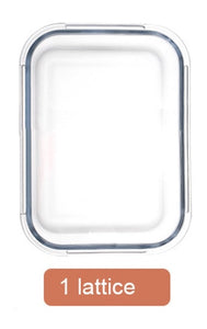 Glass Compartment Bento Lunch Boxes for Adults and Kids, Microwavable, Korean Style