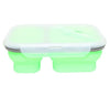 2 Compartments Silicone Bento Lunch Boxes for Adults and Kids