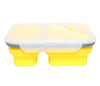 2 Compartments Silicone Bento Lunch Boxes for Adults and Kids