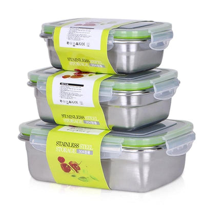 Stainless Steel Bento Lunch Boxes  for Adults and Kids, 4 Size