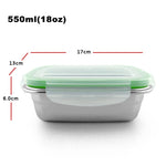 Stainless Steel Bento Lunch Boxes  for Adults and Kids, 4 Size