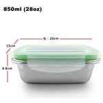 Stainless Steel Bento Lunch Boxes  for Adults and Kids, 4 Size