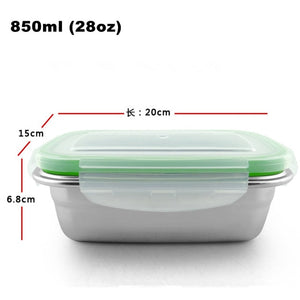 Stainless Steel Bento Lunch Boxes  for Adults and Kids, 4 Size