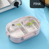 Cute School Bento Lunch Boxes for Kids, 2 Compartments, Stainless Steel
