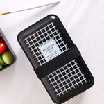 Double Decker Bento Lunch Boxes for Adults and Kids,  Black, Japanese Style
