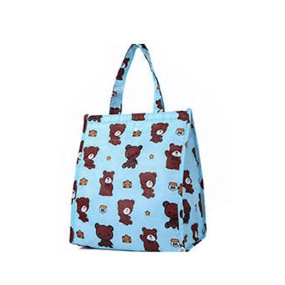 Cute Pattern Thermal Lunch Bag
