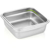 Square Stainless Steel Bento Lunch Boxes  for Adults and Kids, 3 Size